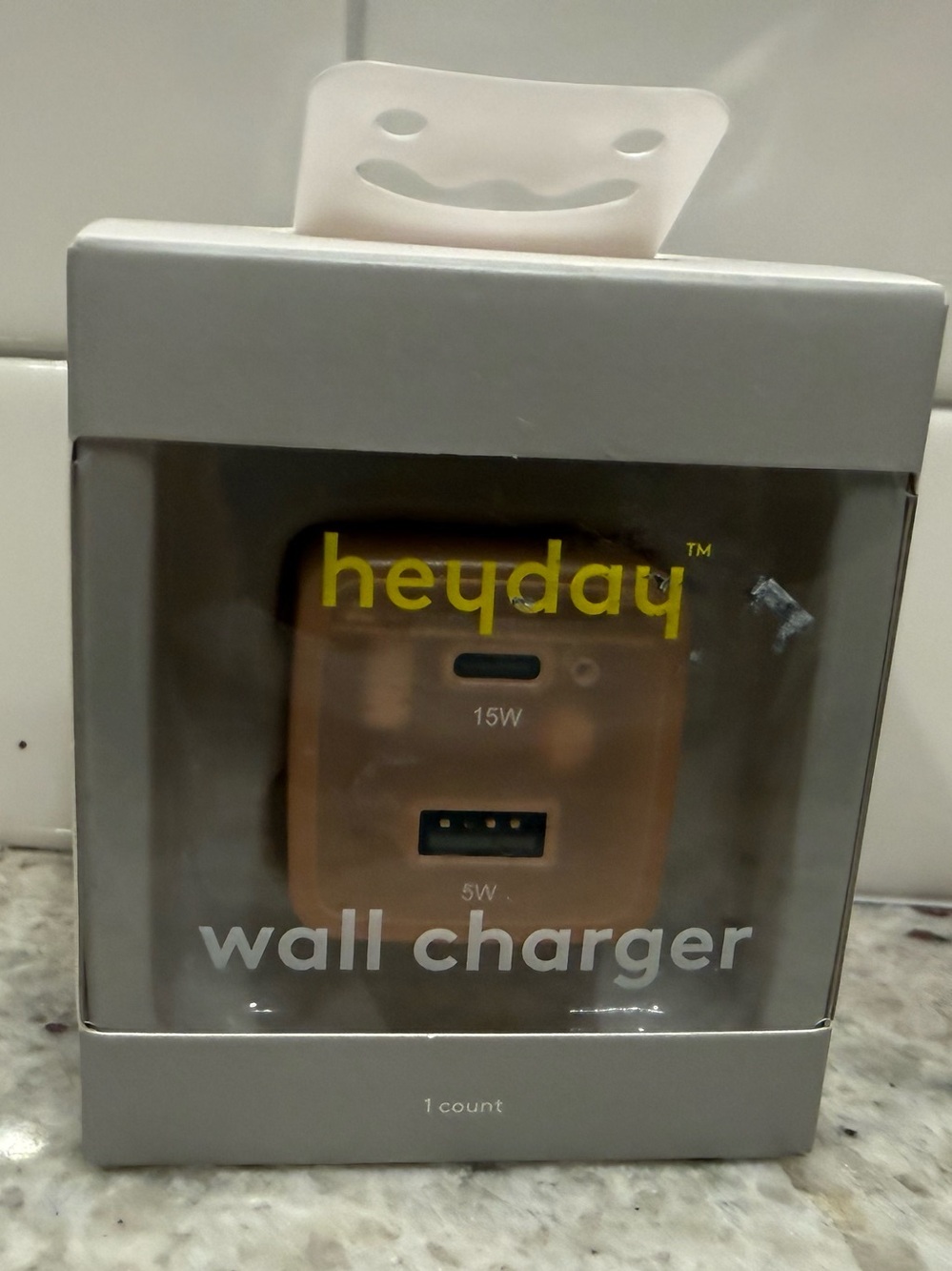 3/$15* heyday Dual-Port Wall Charger in Warm Peach NWT